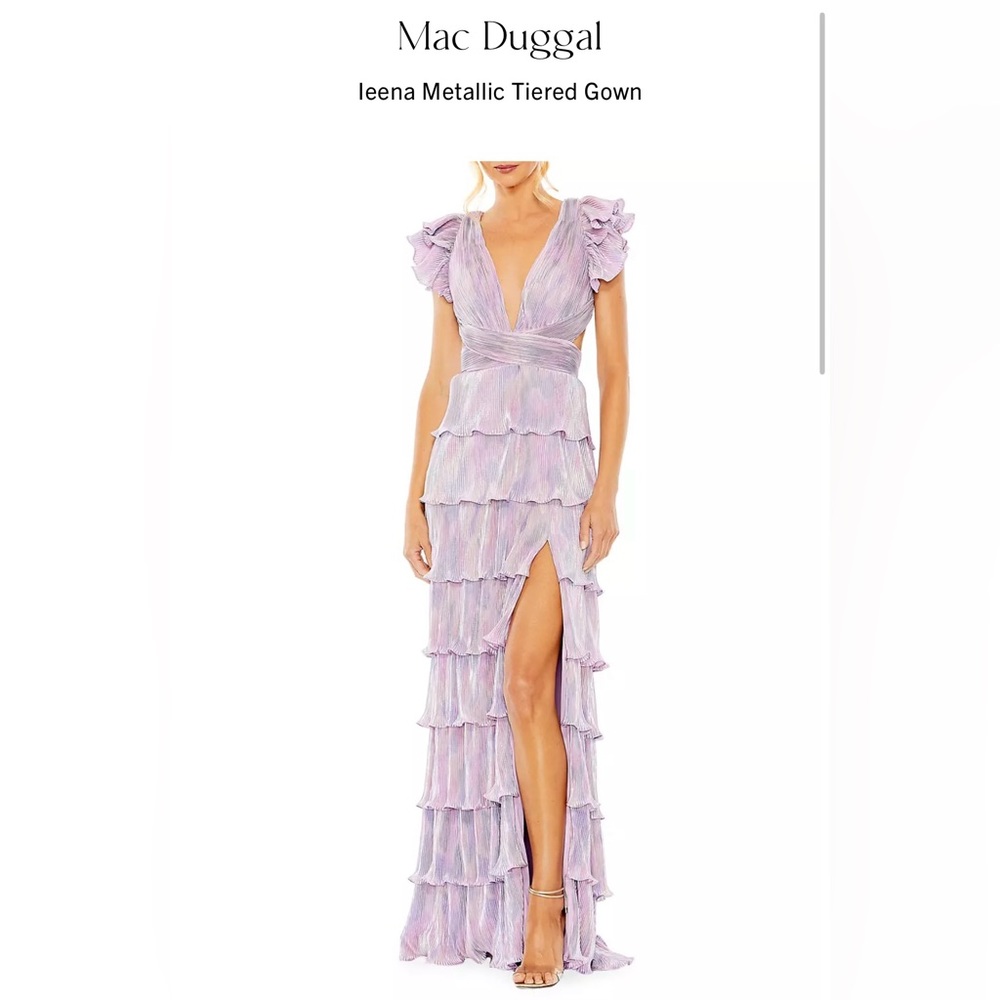 Mac Duggal tiered gown
